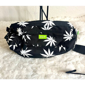 HUF Plantlife Black and White Fanny Pack